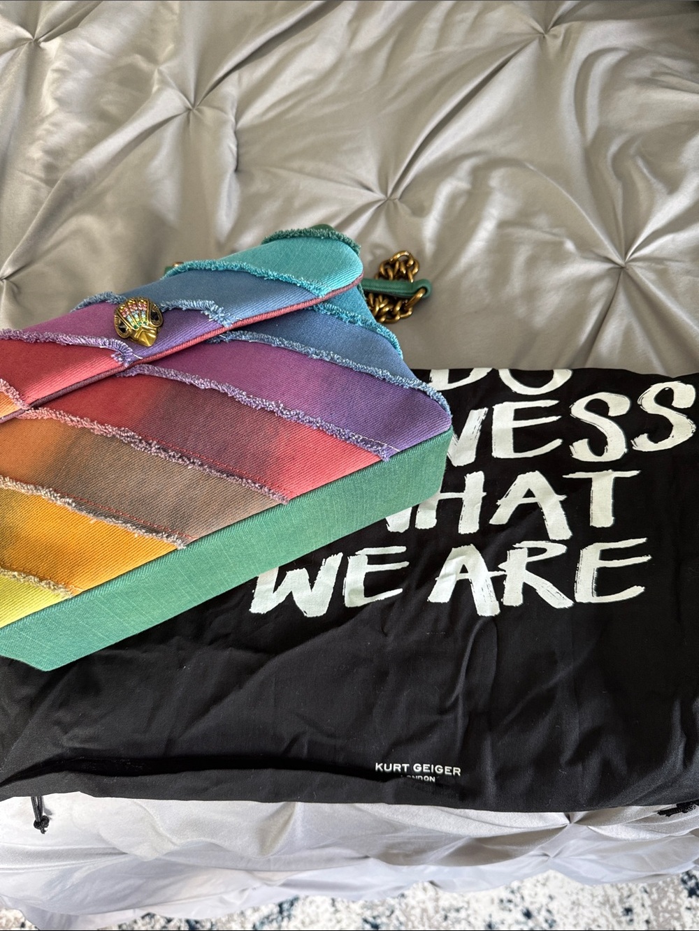 Kurt Geiger London Kensington rainbow denim - Picture 6 of 6